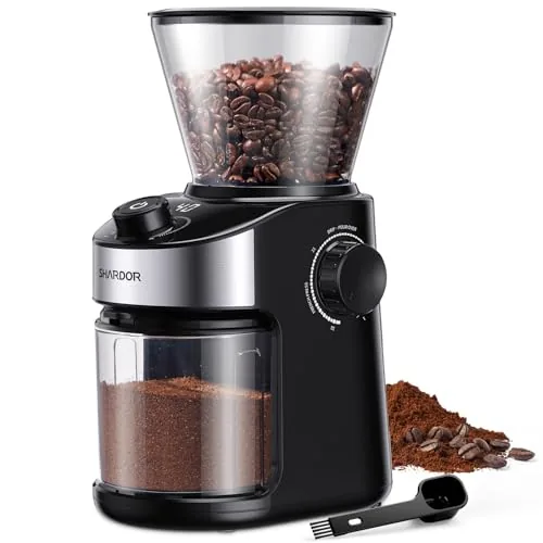 SHARDOR Burr Coffee Grinder 32 Settings Timer