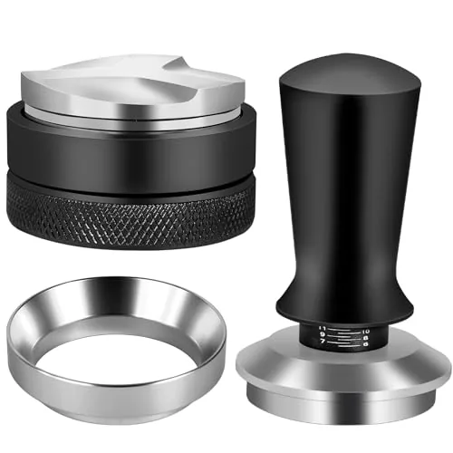 Reoszeank 51mm Espresso Tamper, Distributor & Funnel Kit