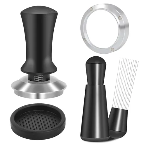 Reoszeank 51mm Tamper, WDT Tool and Dosing Funnel Kit