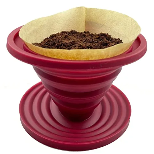 Attsky Collapsible Silicone Pour Over Coffee Dripper