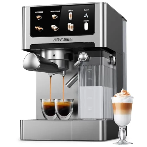 AIRMSEN Dual Boiler Espresso Machine with Auto Frother