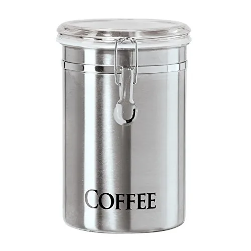 Oggi Stainless Steel Coffee Canister 62 oz Airtight