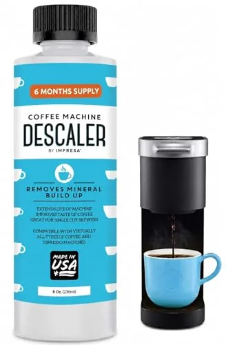IMPRESA Coffee Machine Descaler 2-Use Bottle USA-Made