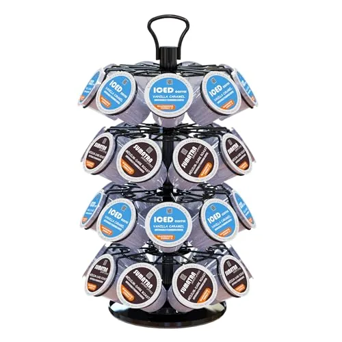 BLACKSMITH FAMILY 36-Pod 4-Tier Rotating K-Cup Carousel