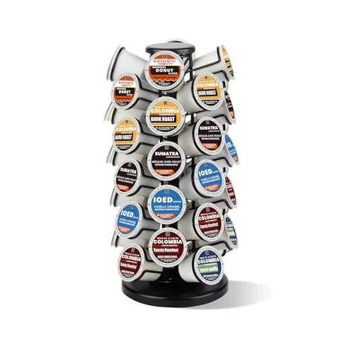 BLACKSMITH FAMILY 40-Pod Metal K-Cup Carousel Black
