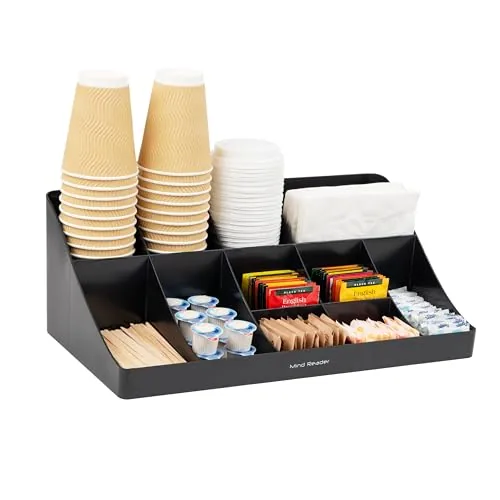 Mind Reader 11-Compartment Coffee Bar Countertop Organizer