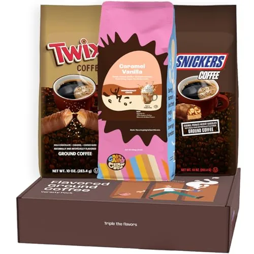 Perfect Samplers Flavored Ground Coffee 3-Pack Gift Box
