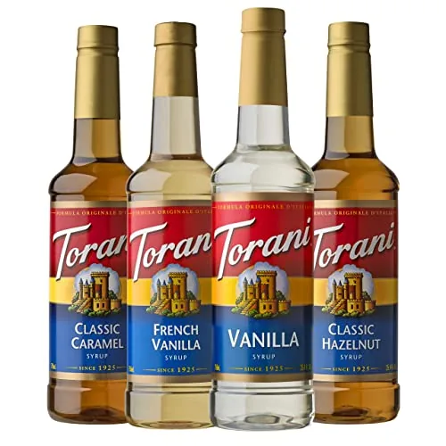 Torani 4-Flavor Coffee Syrup Variety Pack 25.4oz
