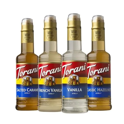 Torani Café Variety Pack 4 Flavors 12.7 oz Each