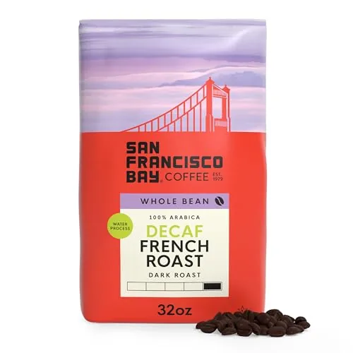SF Bay Decaf French Roast Whole Bean 2 lb Swiss Water