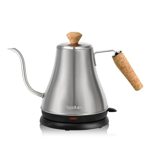 Bodum Melior 27oz Gooseneck Electric Kettle Cork Handle