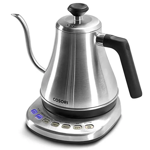 Cosori Gooseneck Kettle 5 Presets 0.8L Silver