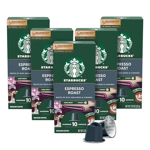Starbucks Nespresso Dark Roast Espresso Pods 50-Count