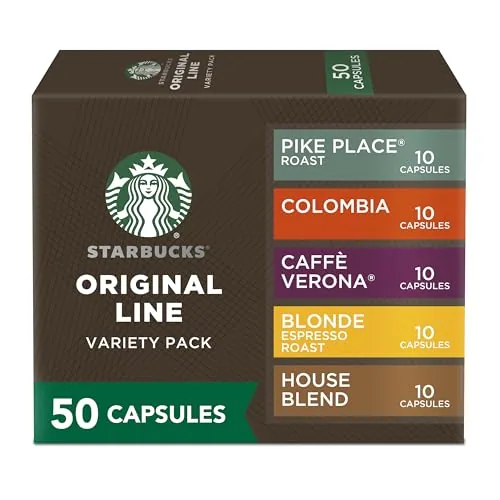 Starbucks Nespresso Original Line 50-Pod Variety Pack