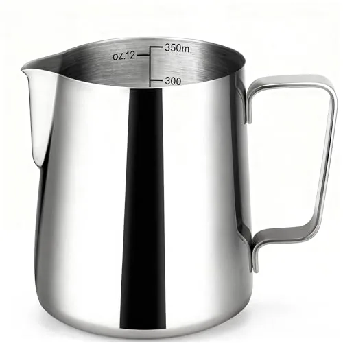 Atatix 12oz Stainless Steel Milk Frothing Pitcher