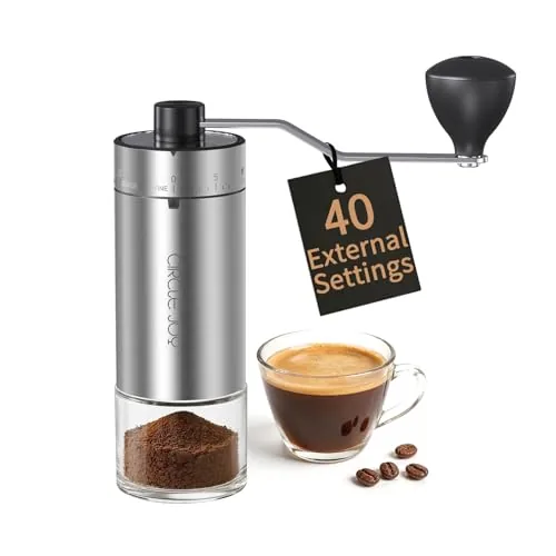 Circle Joy Mini Ceramic Burr Manual Coffee Grinder