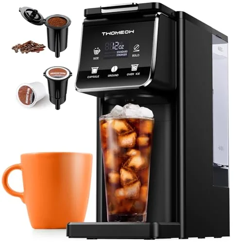 TWOMEOW K-Cup Coffee Maker with Bold Setting, 52oz Tank