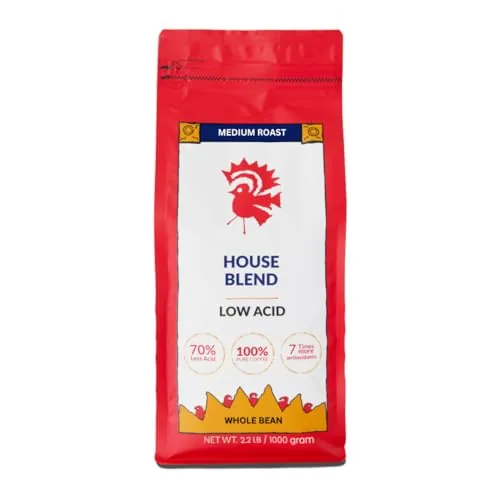 Puroast Low Acid Whole Bean Coffee House Blend 2.2lb