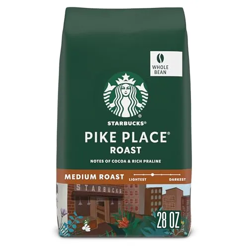 Starbucks Pike Place Roast Whole Bean Coffee 28 oz