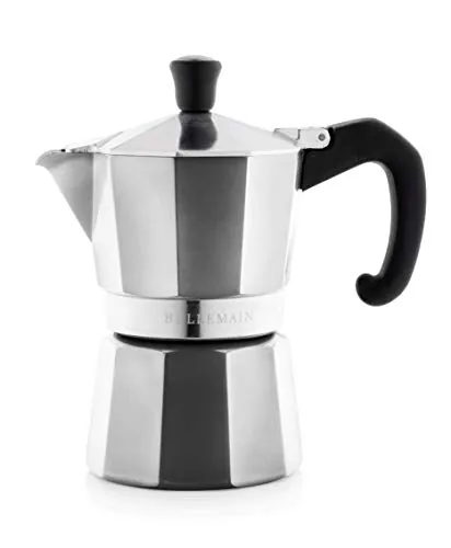 Bellemain 3-Cup Aluminum Moka Pot Stovetop Espresso Maker