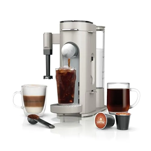 Ninja PB051ST Pod and Grounds Coffee Maker with Frother