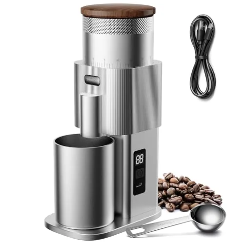 SHARDOR Single-Dose Burr Grinder 80-Setting Espresso