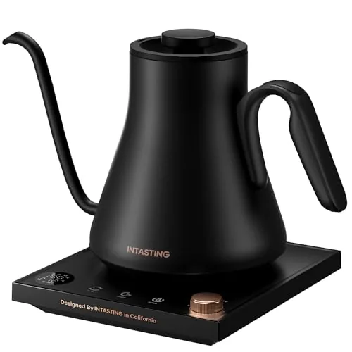 INTASTING Gooseneck Kettle 0.9L Precise Temp Control