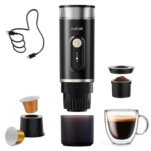 Kavor T30 Portable Espresso Machine with 7800mAh Battery