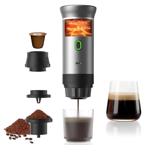 zxfcfo Portable Espresso Machine 20-Bar USB-C Travel