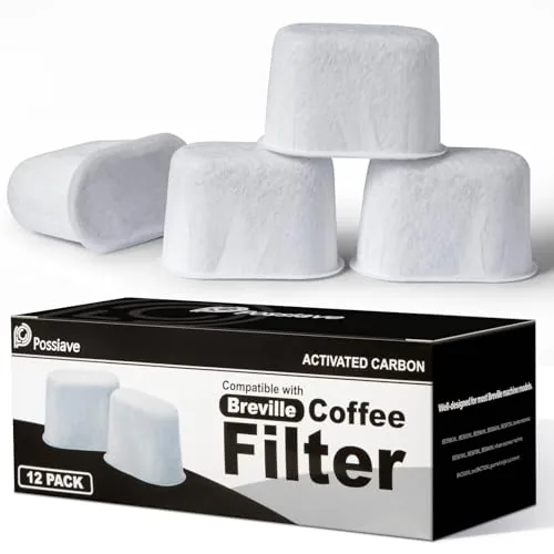 Possiave 12-Pack Breville BWF100 Charcoal Water Filters