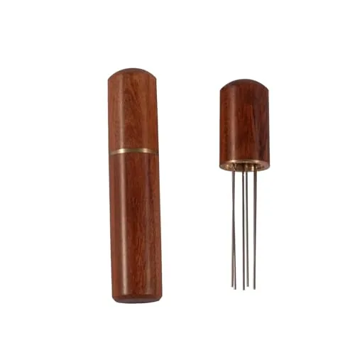 SUNHK WDT Tool 6-Needle Peach Blossom Wood Handle