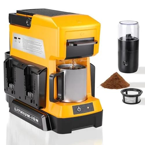 Taingwei DeWalt 20V Battery Portable Drip Coffee Maker