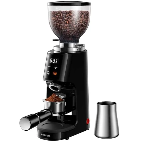 SHARDOR 64mm Flat Burr Coffee Grinder 100 Settings
