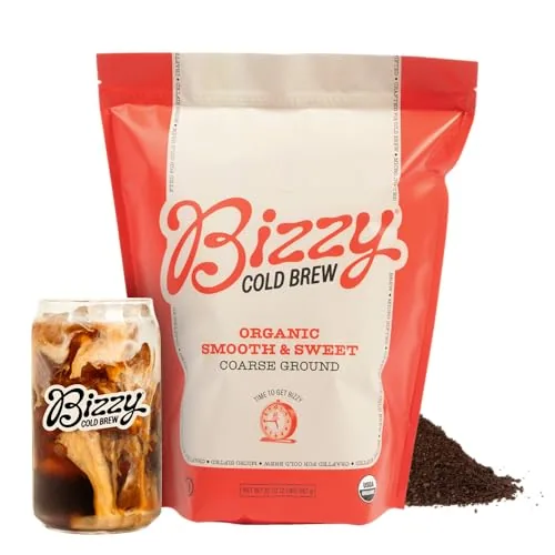 Bizzy Organic Cold Brew Coffee Smooth Sweet Blend 2LB