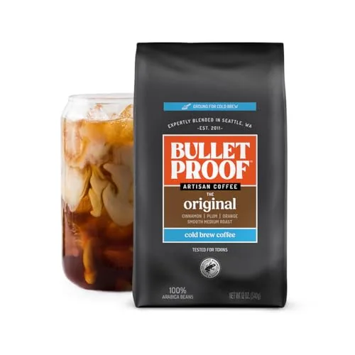 Bulletproof Original Cold Brew Ground Coffee, Toxin-Tested