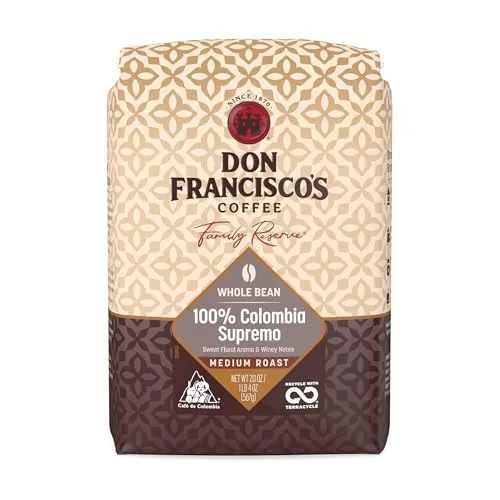 Don Francisco's Colombia Supremo Whole Bean Medium Roast 20oz