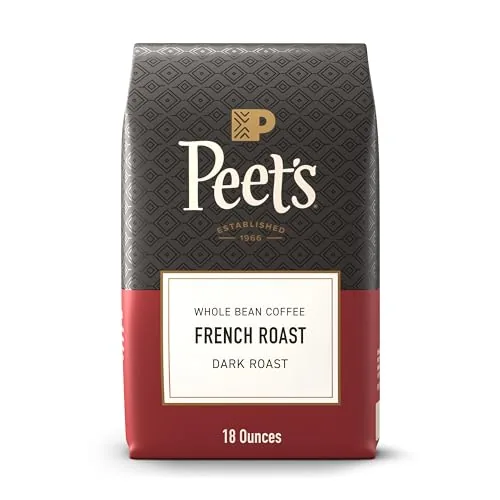 Peet's French Roast Whole Bean Coffee 18 oz Dark