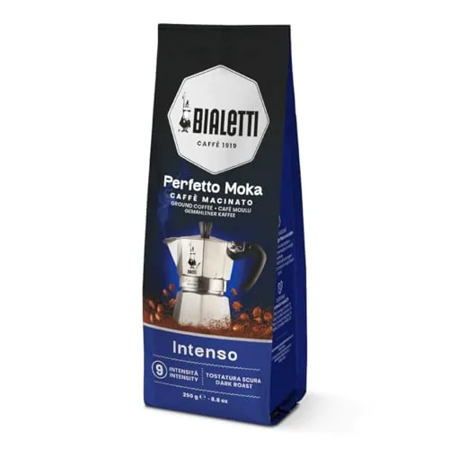 Bialetti Perfetto Moka Intenso Dark Roast Ground Coffee 250g