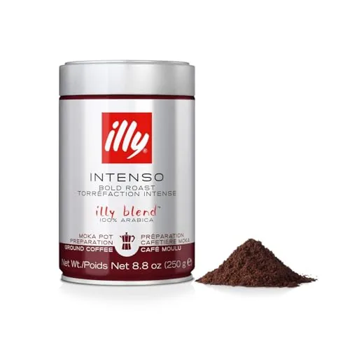 illy Intenso Dark Roast Moka Ground Coffee 8.8oz