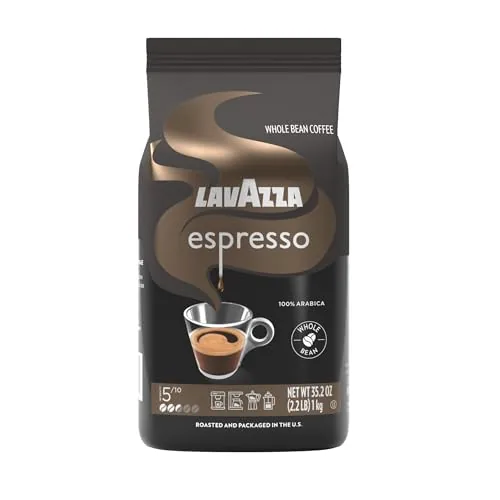 Lavazza Espresso 100% Arabica Whole Bean Medium Roast 2.2lb