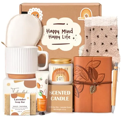 Suhctuptx 9-Piece Women's Gift Basket Vintage Theme