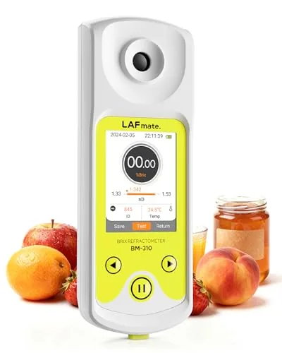 LAFMATE 3-in-1 Digital Refractometer with ATC, 0-95% Brix