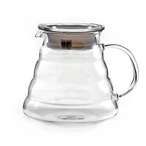 HIWARE 600ml Glass Pour Over Coffee Carafe