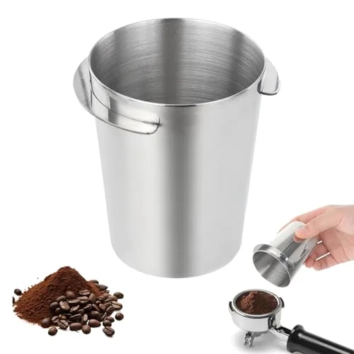 Hariendny 58mm Stainless Steel Coffee Dosing Cup