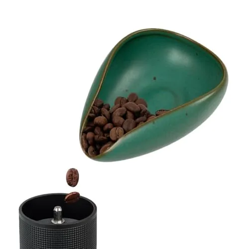 watchget Ceramic Coffee Dosing Tray Dark Green