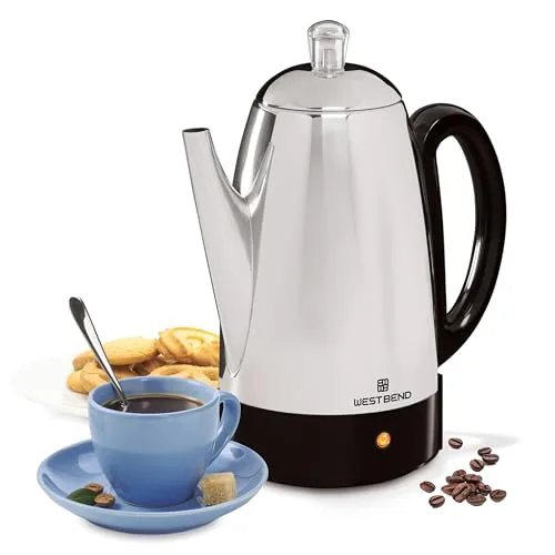 West Bend 12-Cup Stainless Steel Electric Percolator