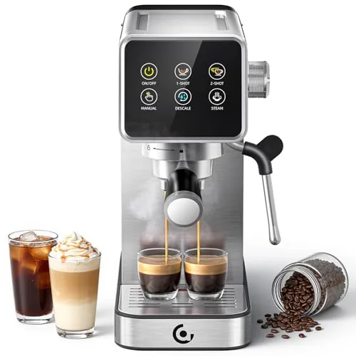 AMZCHEF Espresso Machine 20 Bar with LED Touchscreen