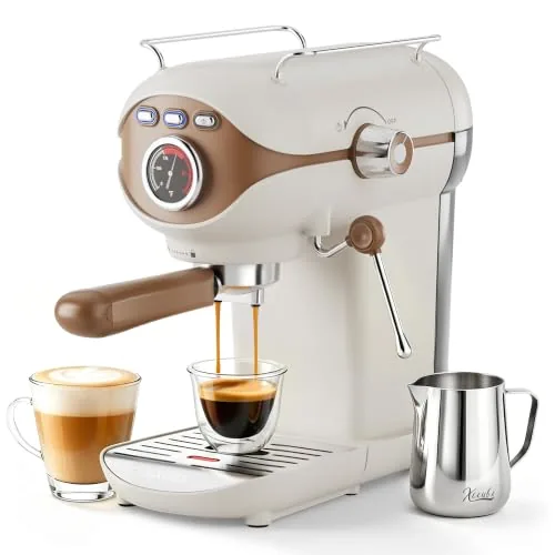 XIXUBX Espresso Machine 20Bar PID Compact Milk Frother