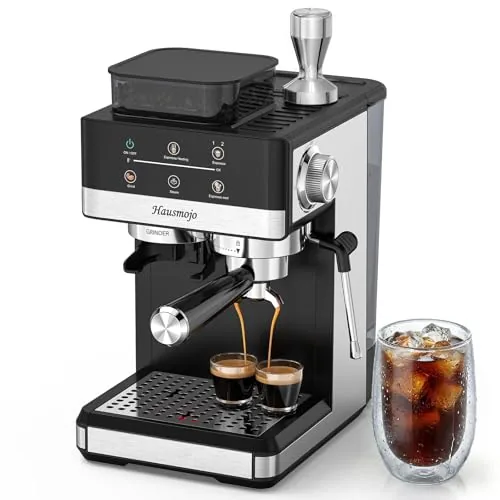 Hausmojo All-in-One Espresso Machine with Built-In Grinder