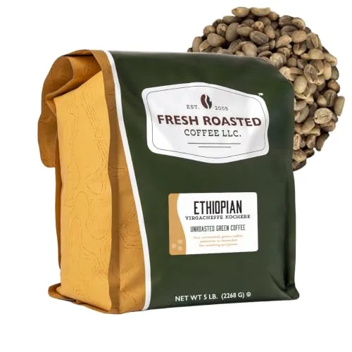 Fresh Roasted Coffee Ethiopian Yirgacheffe Green Beans 5 lb